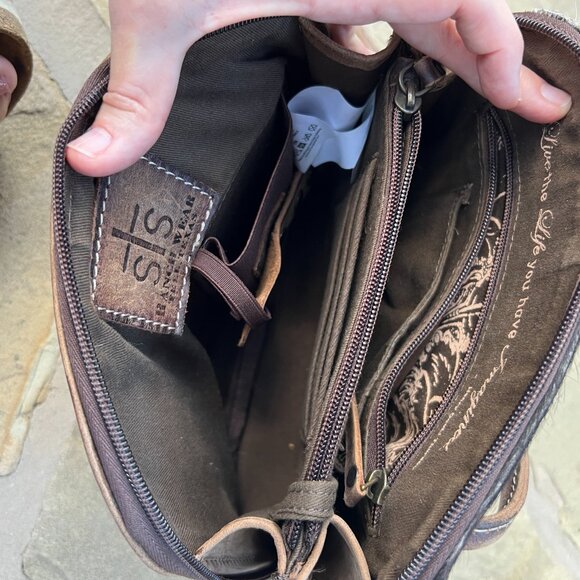 STS Ranchwear concealed carry bag Cowhide Wheezy made in Bell Texas USA - Picture 7 of 11